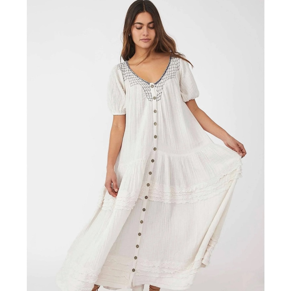 NEW free people Sunday stroll maxi dress